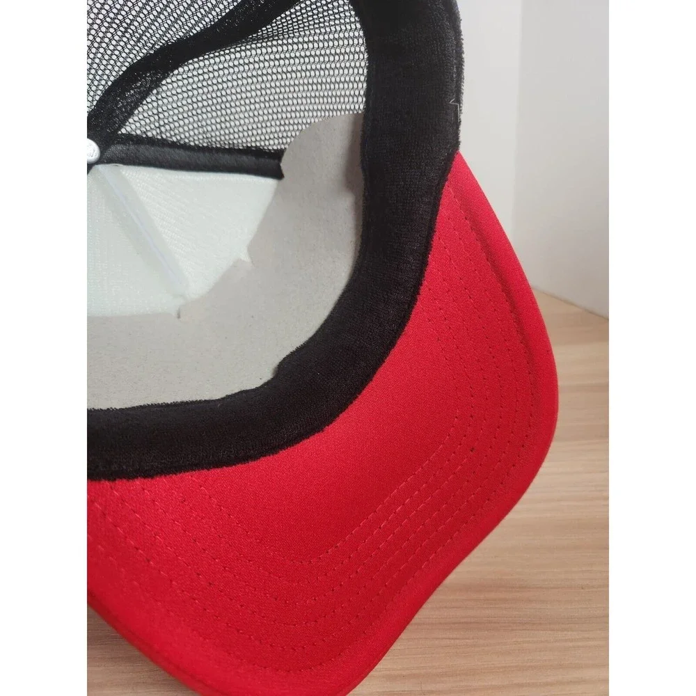 Howdy Mouse Records Truck Hat White Red Black Strap Back Otto Unique Unusual‎